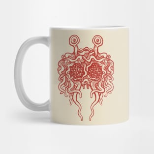 Flying Spaghetti Monster (tomato sauce) Mug